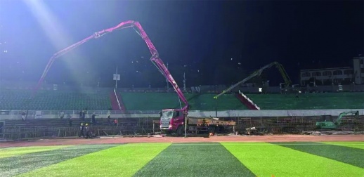    永州再次翻新升级主场球场，改造后将新增约4300个观众席位。图源 永州融媒